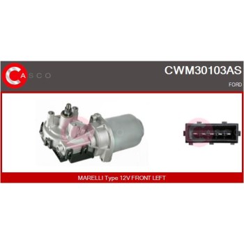 Motor del limpiaparabrisas - CASCO CWM30103AS