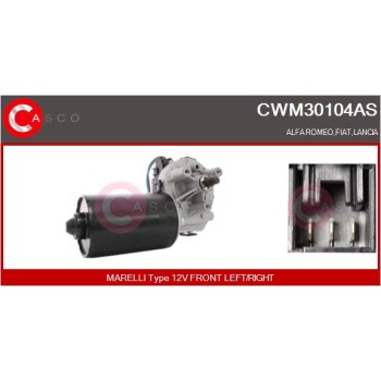 Motor del limpiaparabrisas - CASCO CWM30104AS