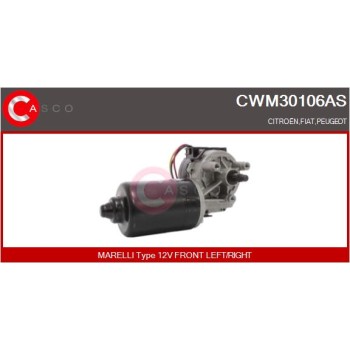 Motor del limpiaparabrisas - CASCO CWM30106AS