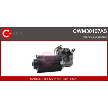 Motor del limpiaparabrisas - CASCO CWM30107AS