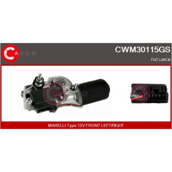 Motor del limpiaparabrisas - CASCO CWM30115GS