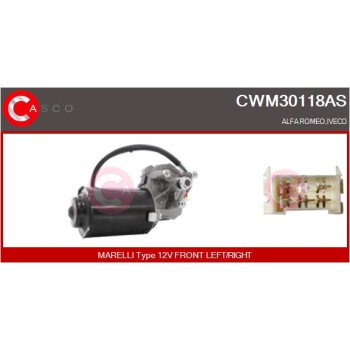 Motor del limpiaparabrisas - CASCO CWM30118AS