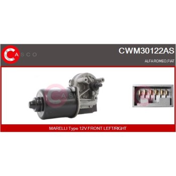 Motor del limpiaparabrisas - CASCO CWM30122AS