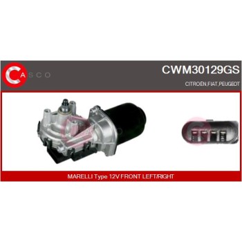 Motor del limpiaparabrisas - CASCO CWM30129GS