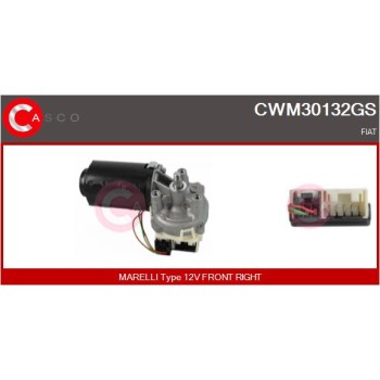 Motor del limpiaparabrisas - CASCO CWM30132GS