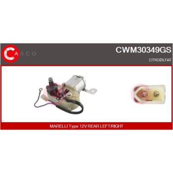 Motor del limpiaparabrisas - CASCO CWM30349GS