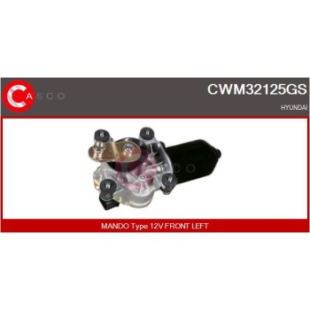 Motor del limpiaparabrisas - CASCO CWM32125GS