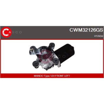 Motor del limpiaparabrisas - CASCO CWM32126GS
