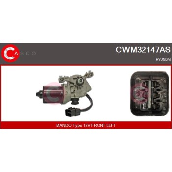 Motor del limpiaparabrisas - CASCO CWM32147AS