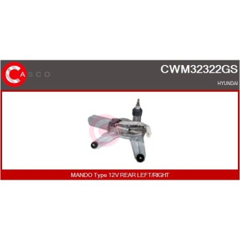 Motor del limpiaparabrisas - CASCO CWM32322GS