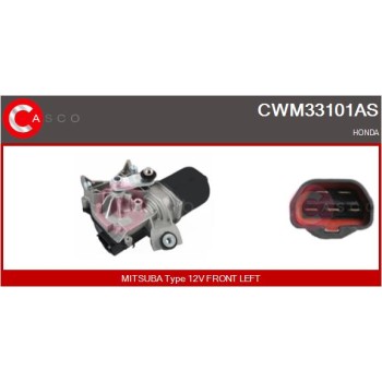 Motor del limpiaparabrisas - CASCO CWM33101AS