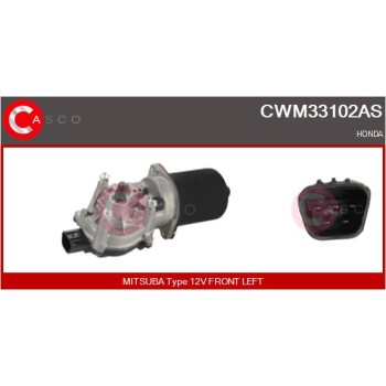Motor del limpiaparabrisas - CASCO CWM33102AS