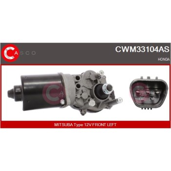 Motor del limpiaparabrisas - CASCO CWM33104AS