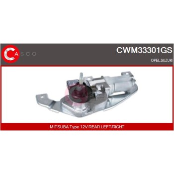Motor del limpiaparabrisas - CASCO CWM33301GS