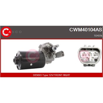 Motor del limpiaparabrisas - CASCO CWM40104AS