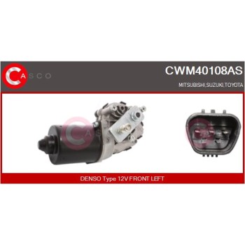 Motor del limpiaparabrisas - CASCO CWM40108AS
