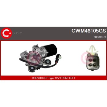 Motor del limpiaparabrisas - CASCO CWM46105GS
