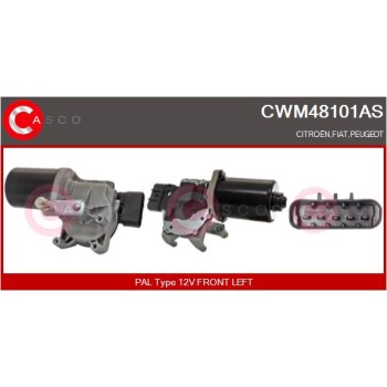 Motor del limpiaparabrisas - CASCO CWM48101AS