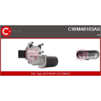 Motor del limpiaparabrisas - CASCO CWM48103AS