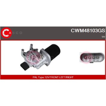 Motor del limpiaparabrisas - CASCO CWM48103GS