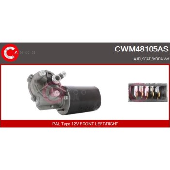 Motor del limpiaparabrisas - CASCO CWM48105AS