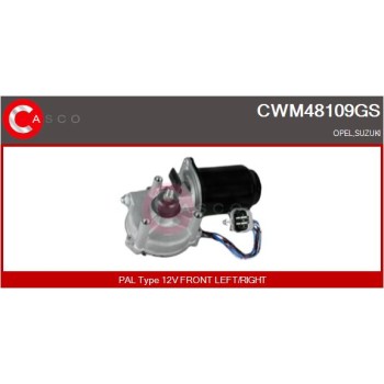 Motor del limpiaparabrisas - CASCO CWM48109GS