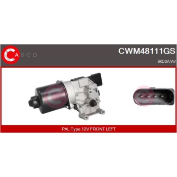 Motor del limpiaparabrisas - CASCO CWM48111GS