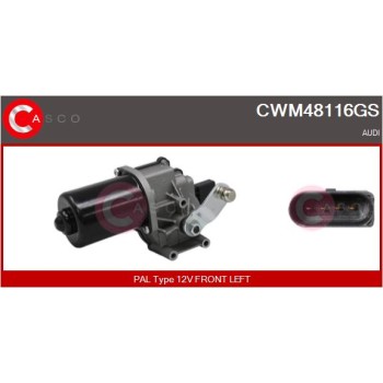 Motor del limpiaparabrisas - CASCO CWM48116GS