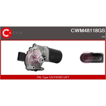 Motor del limpiaparabrisas - CASCO CWM48118GS