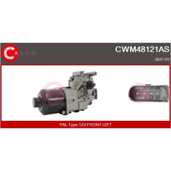 Motor del limpiaparabrisas - CASCO CWM48121AS