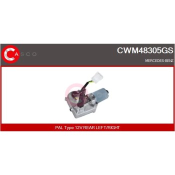 Motor del limpiaparabrisas - CASCO CWM48305GS