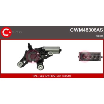 Motor del limpiaparabrisas - CASCO CWM48306AS