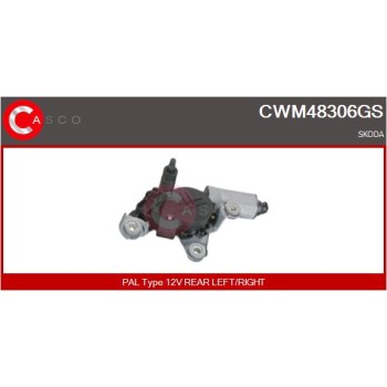 Motor del limpiaparabrisas - CASCO CWM48306GS