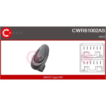 Interruptor, elevalunas - CASCO CWR61002AS