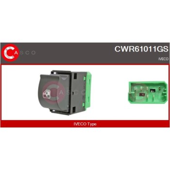 Interruptor, elevalunas - CASCO CWR61011GS