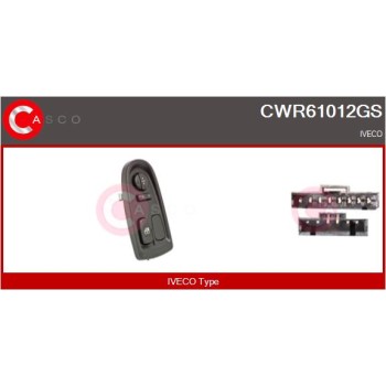 Interruptor, elevalunas - CASCO CWR61012GS