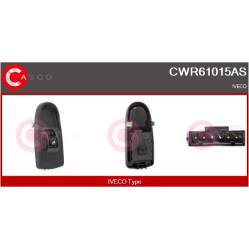 Interruptor, elevalunas - CASCO CWR61015AS