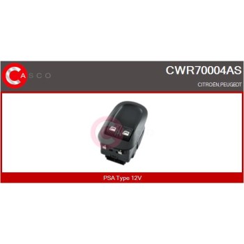 Interruptor, elevalunas - CASCO CWR70004AS