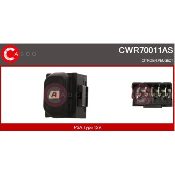 Interruptor, elevalunas - CASCO CWR70011AS