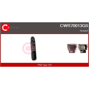 Interruptor, elevalunas - CASCO CWR70013GS