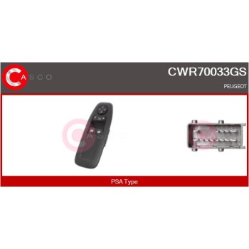 Interruptor, elevalunas - CASCO CWR70033GS