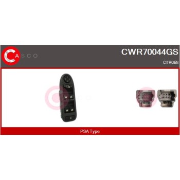 Interruptor, elevalunas - CASCO CWR70044GS