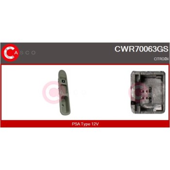 Interruptor, elevalunas - CASCO CWR70063GS