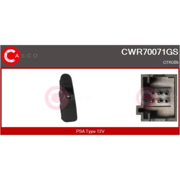 Interruptor, elevalunas - CASCO CWR70071GS