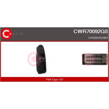 Interruptor, elevalunas - CASCO CWR70092GS