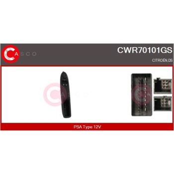 Interruptor, elevalunas - CASCO CWR70101GS