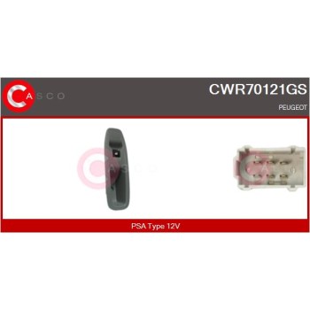 Interruptor, elevalunas - CASCO CWR70121GS