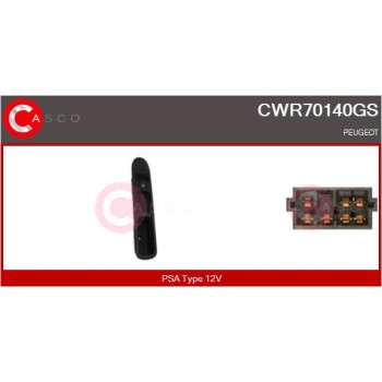 Interruptor, elevalunas - CASCO CWR70140GS
