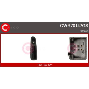 Interruptor, elevalunas - CASCO CWR70147GS
