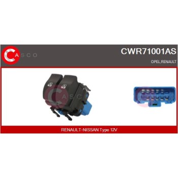 Interruptor, elevalunas - CASCO CWR71001AS